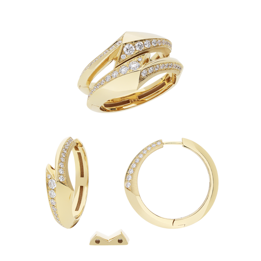 Ring and Earrings AB12039/W-Y