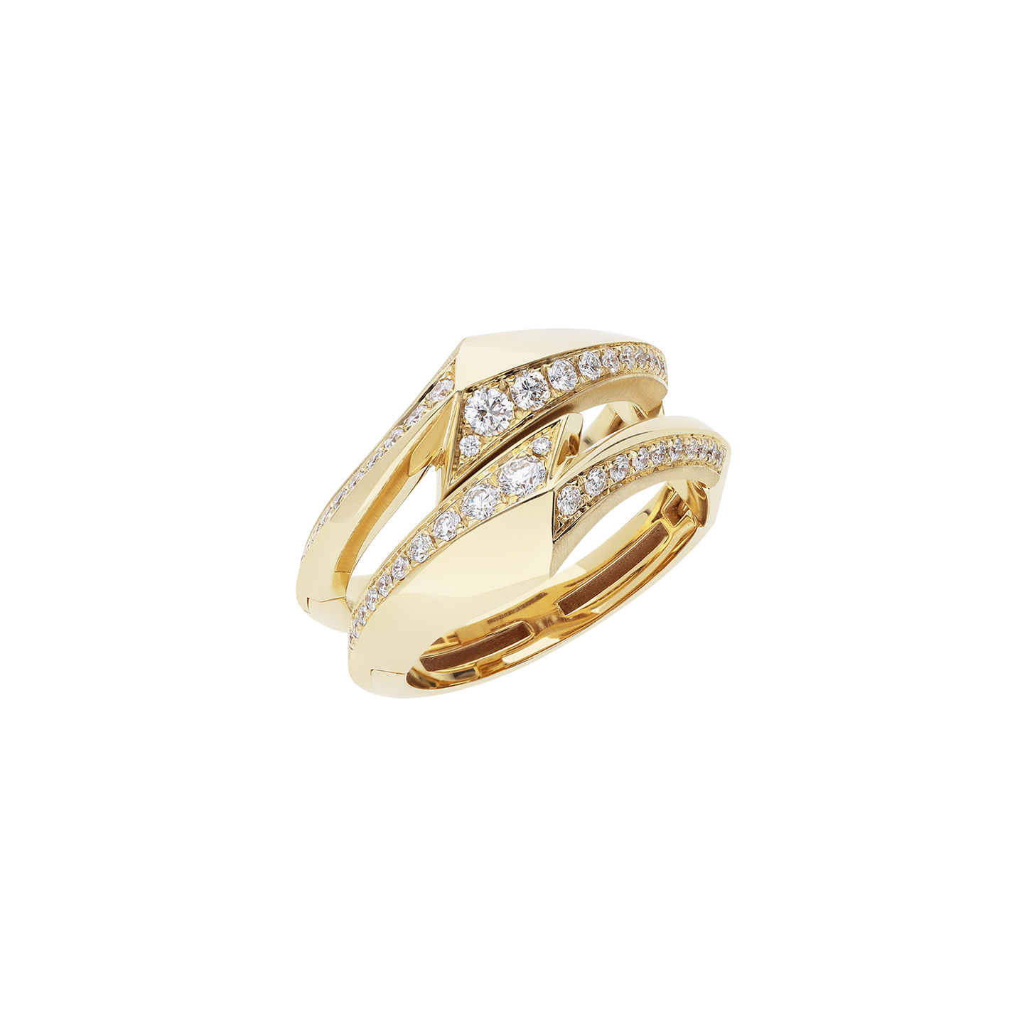 Ring and Earrings AB12039/W-Y