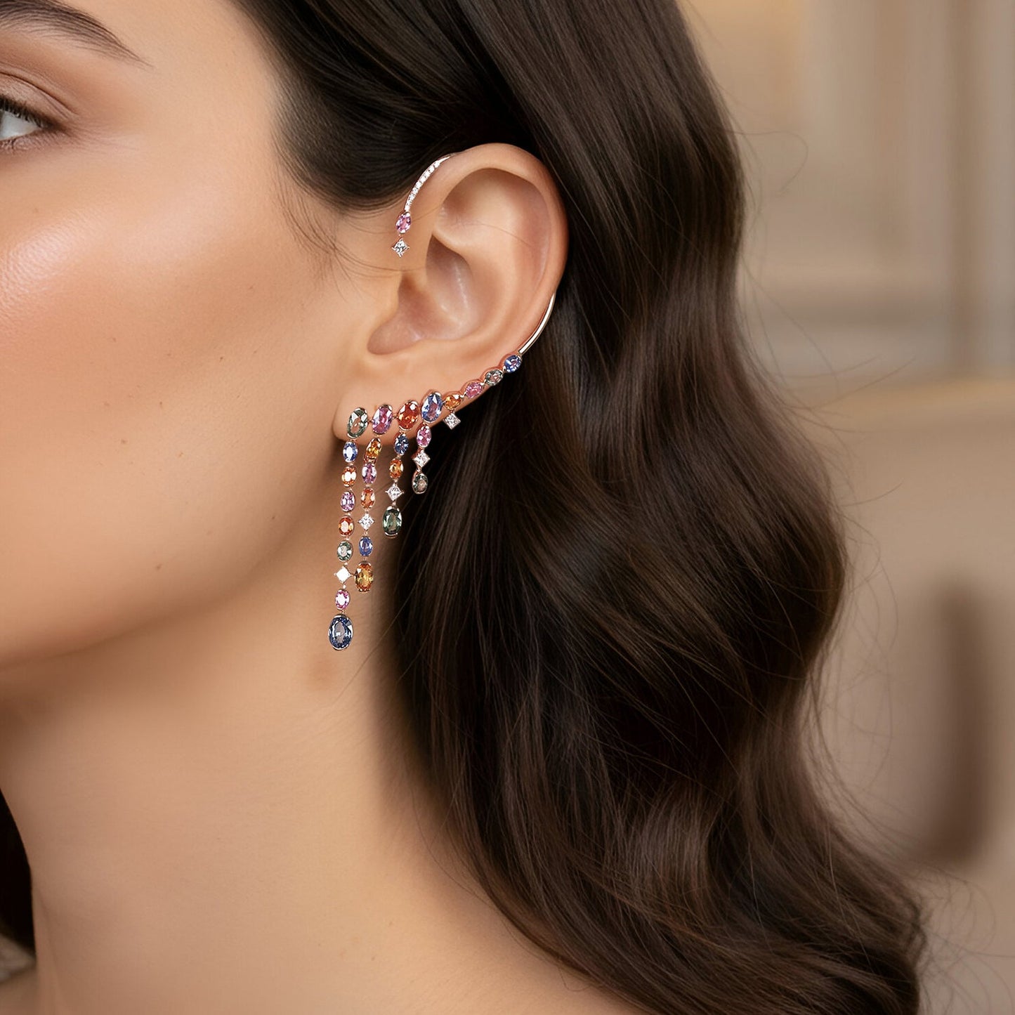 Earrings B11059/ZW-R Lenti & Villasco