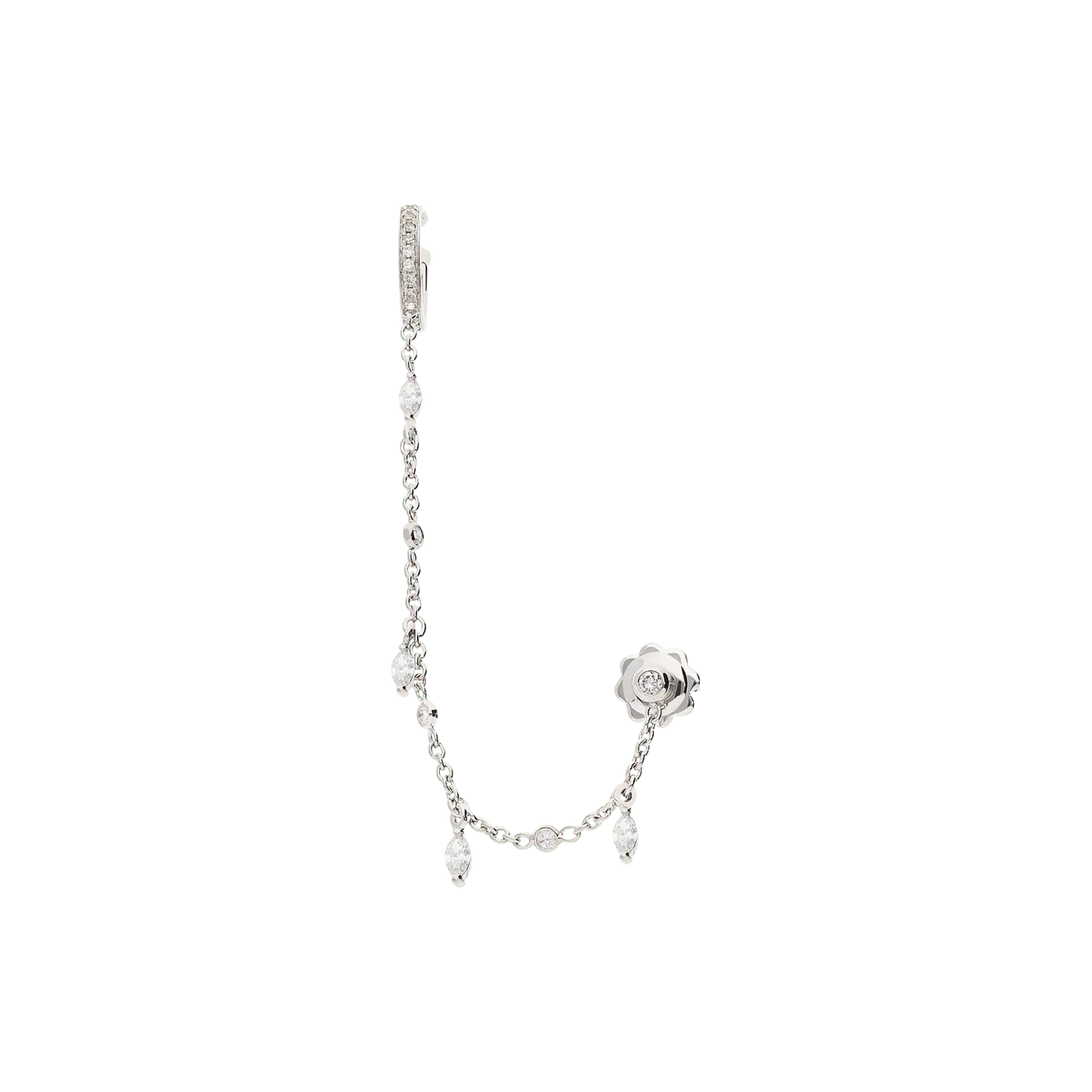 Earrings B10041B/W - W - Lenti1963