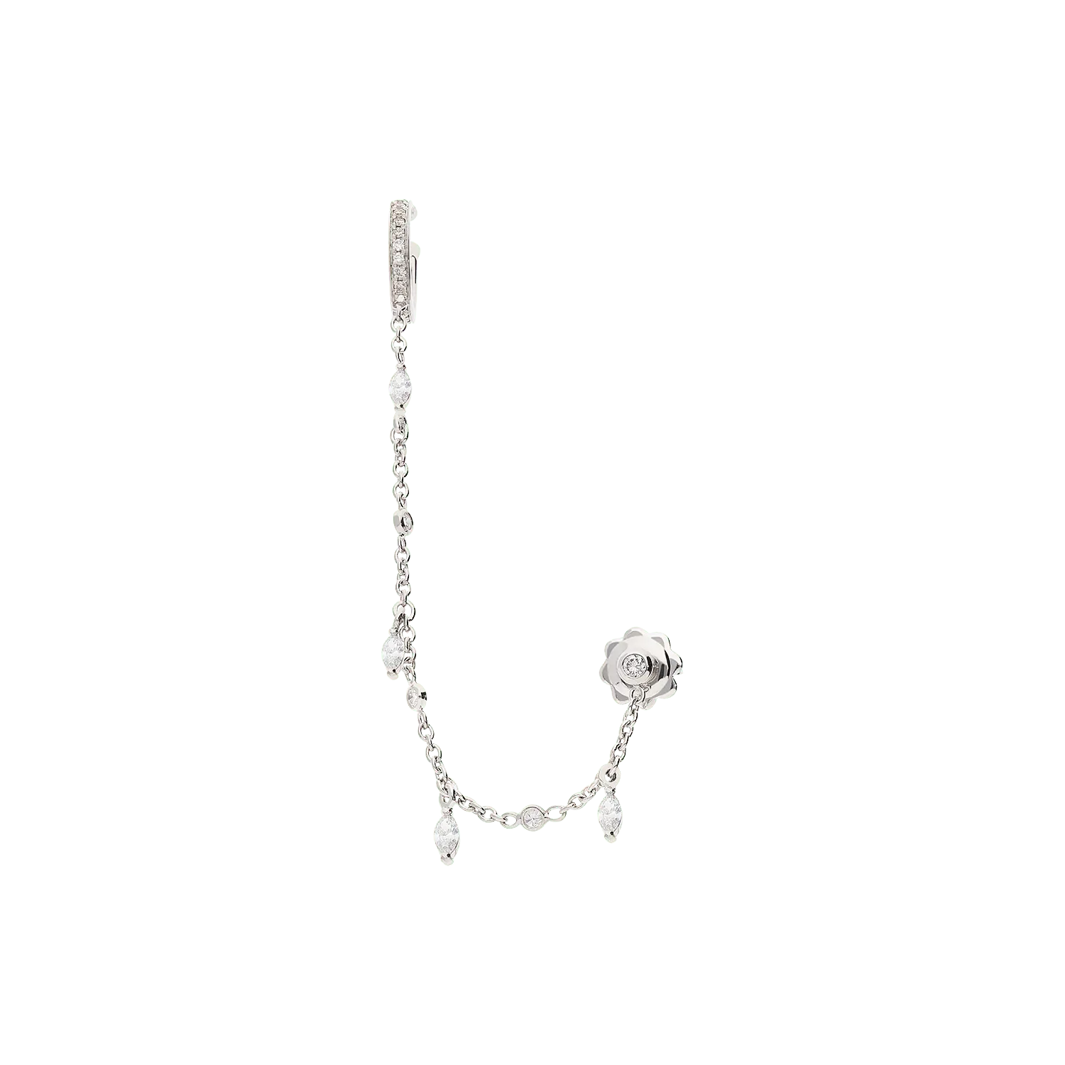 Earrings B10041B/W - W - Lenti1963