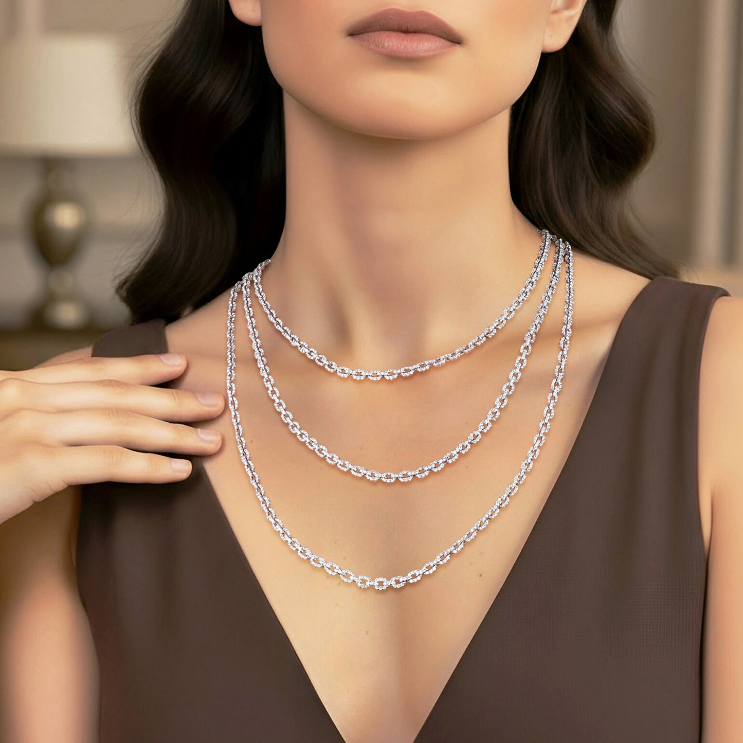 Necklace G10078/W-W Lenti & Villasco