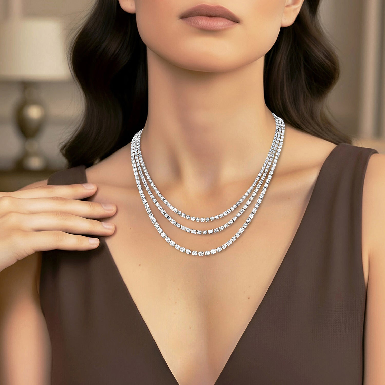 Necklace G9262/W-W Lenti & Villasco