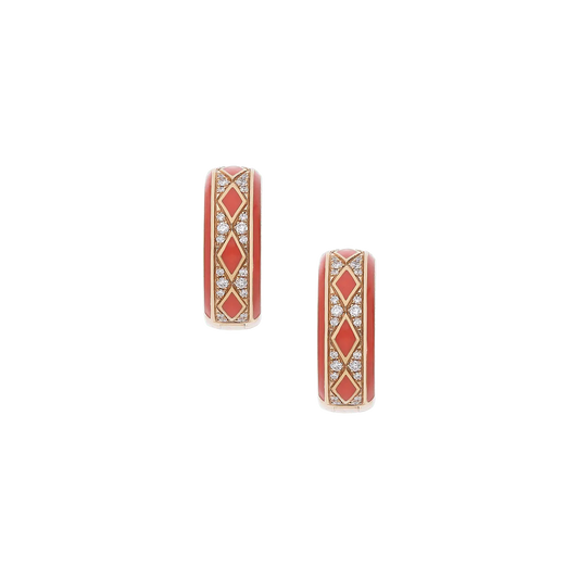 Earrings B11449/9W - R - Lenti1963